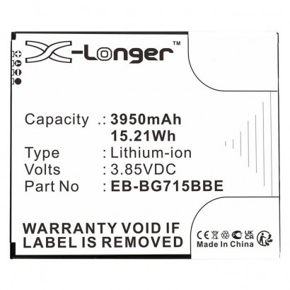 MBXMP-BA1683 MBXMP-BA1683 CoreParts Battery for Samsung Mobile, SmartPhone, 15.21Wh Li-ion 3.85V 3950mAh, Black for Galaxy Xc...