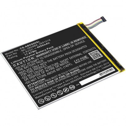 MBXTAB-BA009 MBXTAB-BA009 CoreParts Battery for Amazon Tablet 17.67Wh Li-Pol 3.8V 4650mAh Black for Amazon Tablet Kindle Fire...