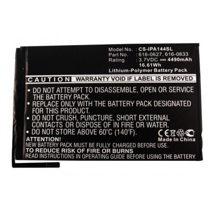 MBXTAB-BA011 MBXTAB-BA011 CoreParts Battery for Apple Tablet 16.61Wh Li-Pol 3.7V 4490mAh Black, for Apple Tablet A1432, A1445...