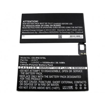 MBXTAB-BA014 MBXTAB-BA014 CoreParts Battery for Apple Tablet 39.14Wh Li-Pol 3.8V 10300mAh Black for Apple Tablet A1577, A1584...