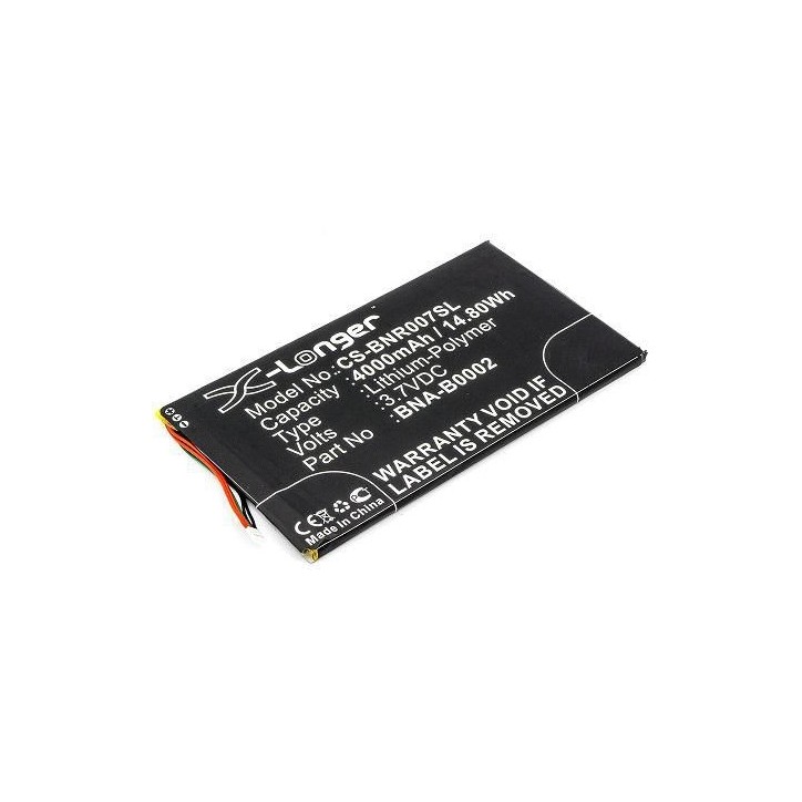 MBXTAB-BA025 CoreParts Battery for Barnes & Noble Tablet 14.80Wh Li-Pol 3.7V 4000mAh Black for Barnes & Noble Tablet BNRV400, BN