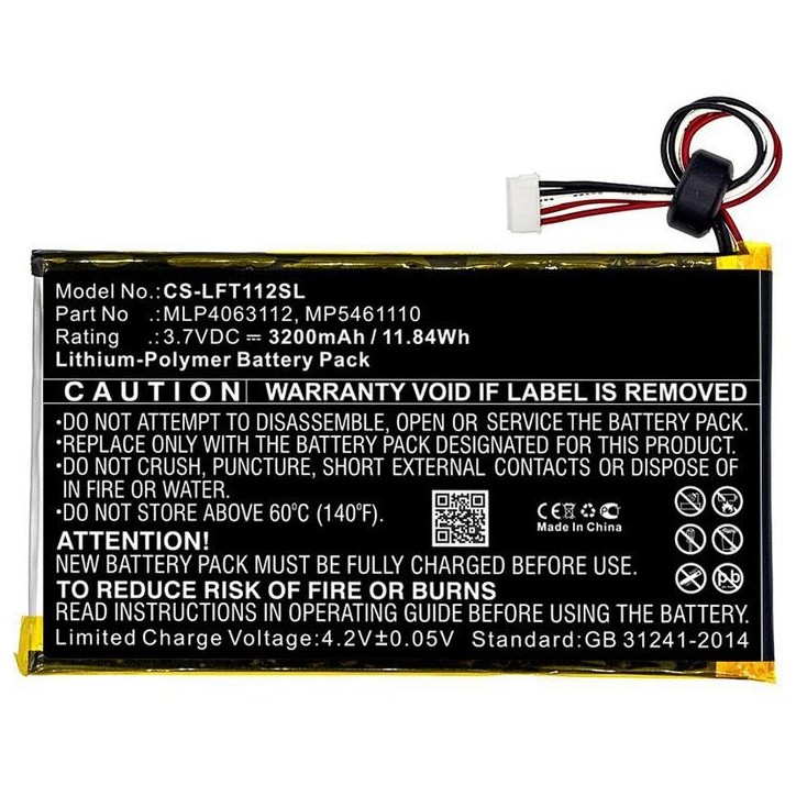 MBXTAB-BA047 CoreParts Battery for LeapFrog Tablet 13.32Wh Li-Pol 3.7V 3600mAh Black for LeapFrog Tablet LeapPad 31565, LeapPad MBXTAB-BA047 CoreParts Battery for LeapFrog Tablet 13.32Wh Li-Pol 3.7V 3600mAh Black for LeapFrog Tablet LeapPad 31565, LeapPad