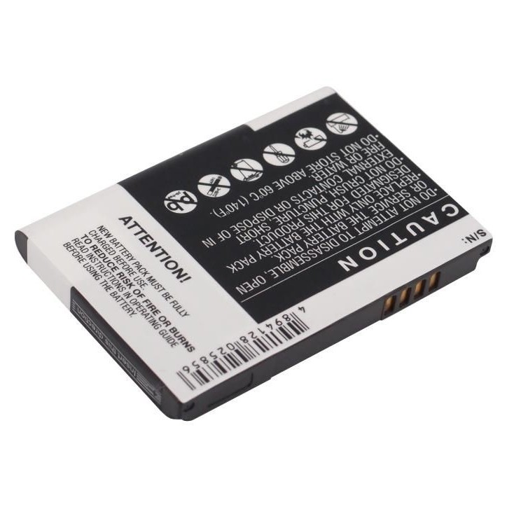 MOBX-BAT-DTS3SL CoreParts Battery for HTC Mobile 4.07Wh Li-ion 3.7V 1100mAh, for S700, Tachi, Touch T3238, Fuwa, Iolite, Iolite 