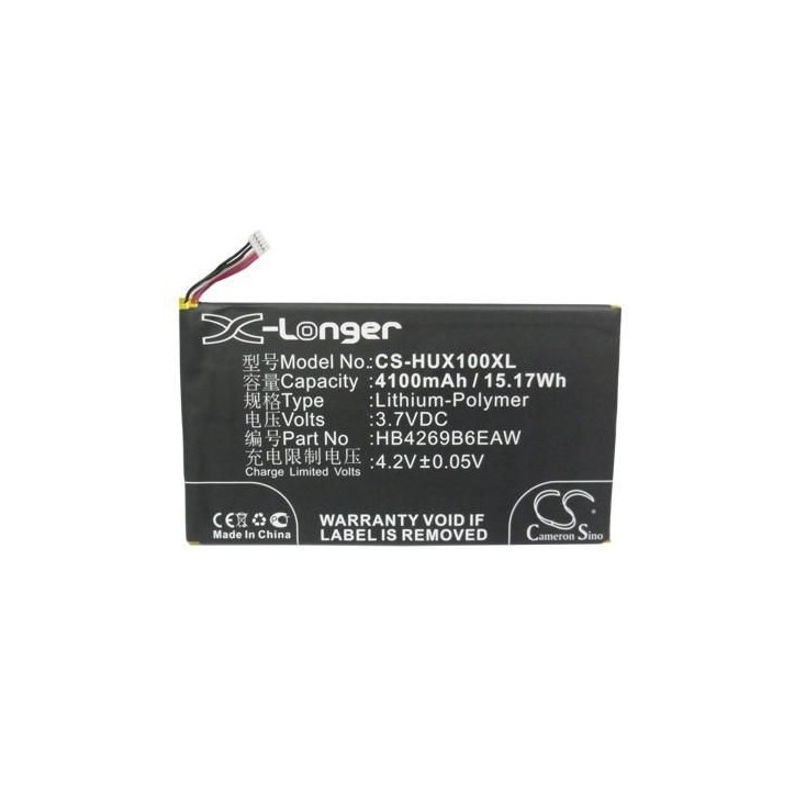 MOBX-BAT-HUX100XL CoreParts Battery for Huawei Mobile 15.17Wh Li-ion 3.7V 4100mAh, for Honor X1 4G 7D-504L, Honor X1 7D-504L HB4