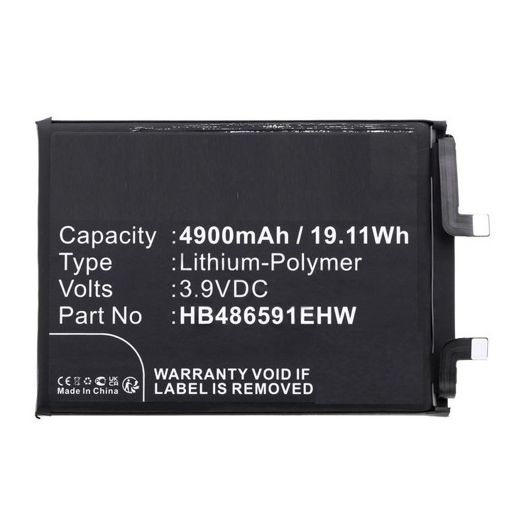 MBXMP-BA1761 CoreParts Battery for Honor Mobile 19.11Wh 3.9V 4900mAh for 90 HB486591EHW