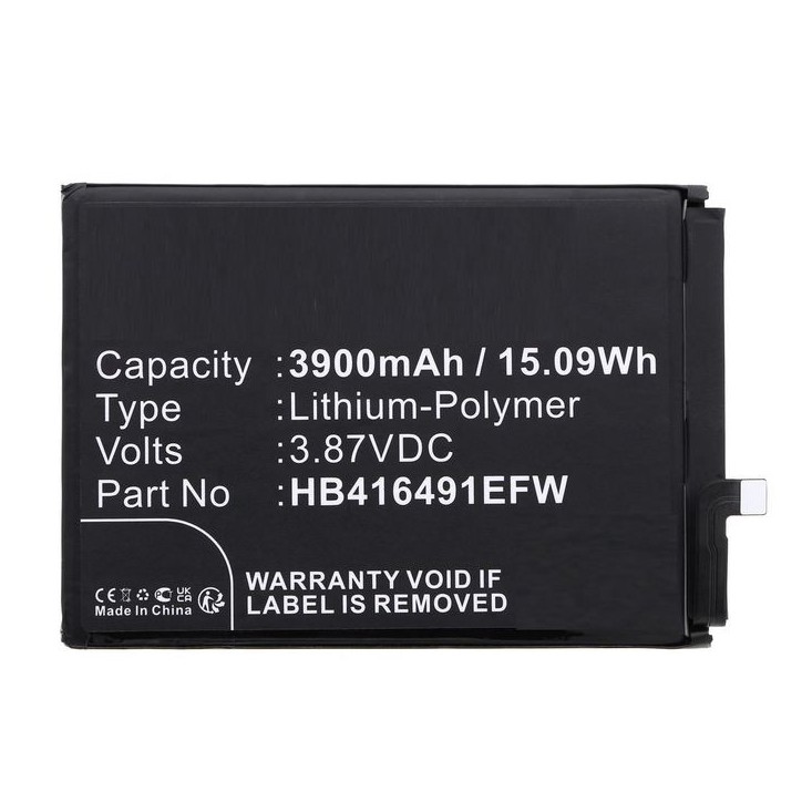 MBXMP-BA1765 CoreParts Battery for Honor Mobile 15.09Wh 3.87V 3900mAh for Play 7T Pro,DIO-AN00,X40i HB416491EFW