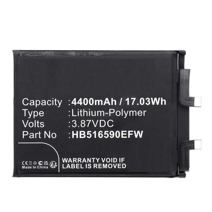 MBXMP-BA1768 CoreParts Battery for Honor Mobile 17.03Wh 3.87V 4400mAh for 70 Pro HB516590EFW