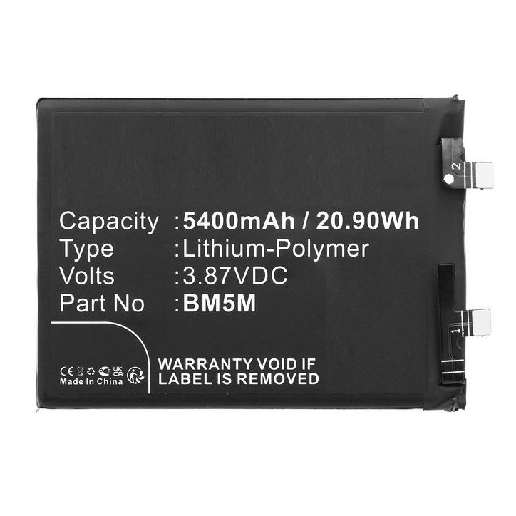 MBXMP-BA1775 CoreParts Battery for Redmi Mobile 20.90Wh 3.87V 5400mAh for K60 BM5M