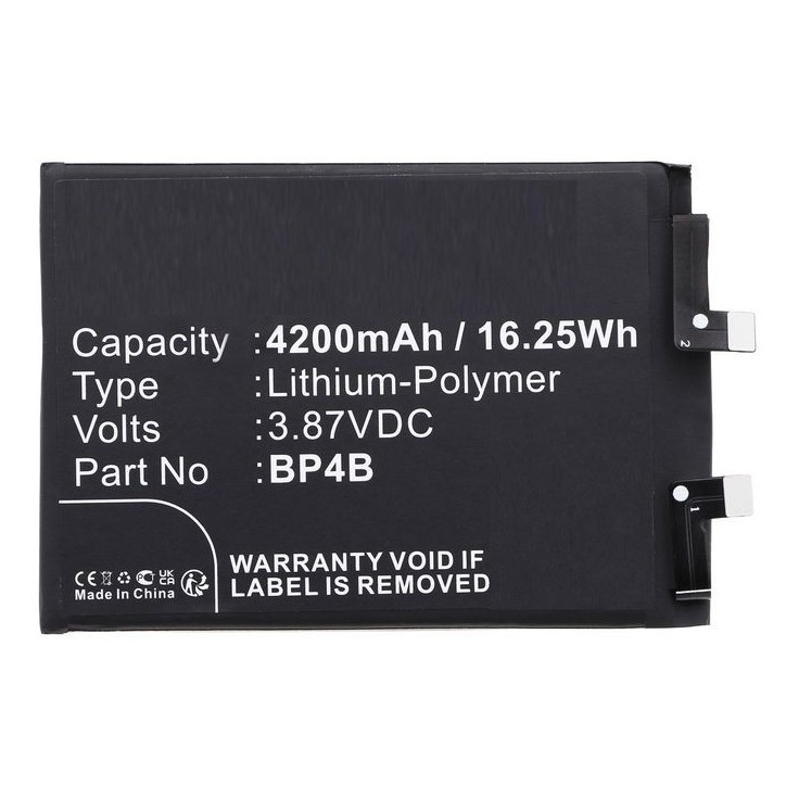 MBXMP-BA1778 CoreParts Battery for Xiaomi Mobile 16.25Wh 3.87V 4200mAh for Mi 12 Lite 5G,2203129I,2203129G BP4B