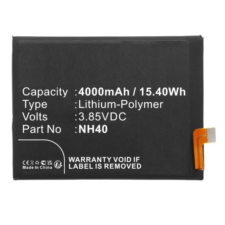 MBXMP-BA1783 CoreParts Battery for Motorola Mobile 15.40Wh 3.85V 4000mAh for Moto E22,Moto E22 2022,Moto E22i,Moto E22i 2022 SB1