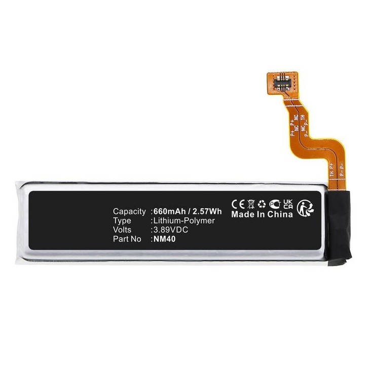 MBXMP-BA1787 CoreParts Battery for Motorola Mobile 2.57Wh 3.89V 660mAh for Razr 2022,Razr 5G 3nd gen 2022,XT2251,XT2251-1 NM40, 