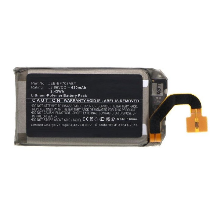 MBXMP-BA1810 CoreParts Battery for Samsung Mobile, SmartPhone 2.43Wh 3.86V 630mAh for Galaxy Z Flip F707U EB-BF708ABY