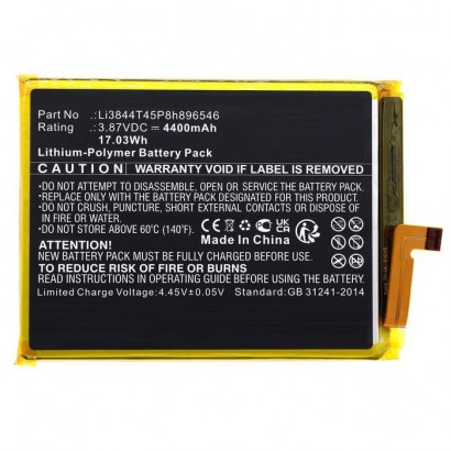 MBXMP-BA1817 MBXMP-BA1817 CoreParts Battery for ZTE Mobile, SmartPhone, Communication 17.03Wh 3.87V 4400mAh for Blade V40S,Ax...