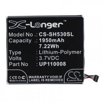 MOBX-BAT-SH530SL MOBX-BAT-SH530SL CoreParts Battery for Sharp Mobile 7.22Wh Li-ion 3.7V 1950mAh SH530U, AE5153600, UP110008, ...