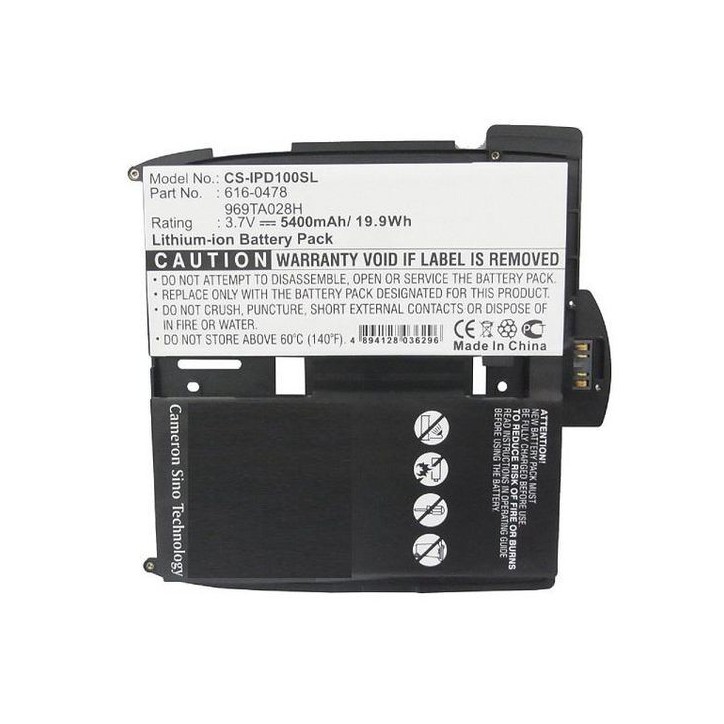 MBXTAB-BA018 CoreParts Battery for Apple Tablet 19.98Wh Li-Pol 3.7V 5400mAh Black for Apple Tablet iPAD, iPAD 1st, iPAD A1219, i