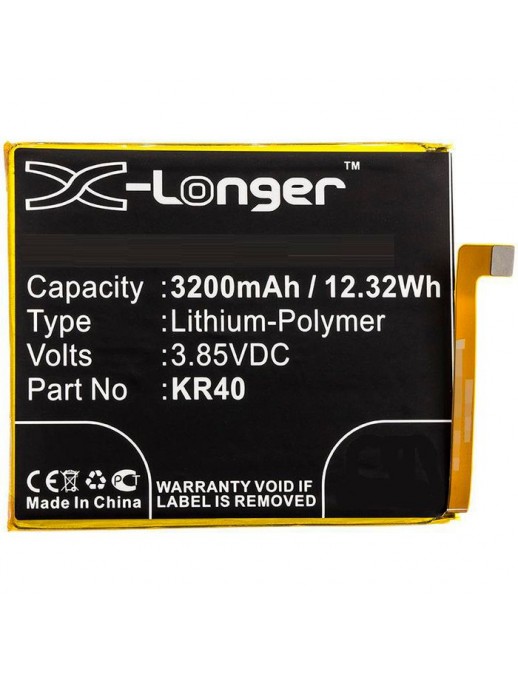 MBXMP-BA911 CoreParts Mobile Battery for Motorola 12.32Wh Li-Pol 3.85V 3200mAh Black for Motorola Mobile, SmartPhone Moto One Vi