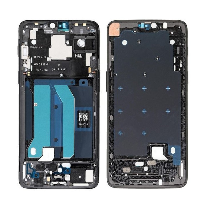 MOBX-OPL-6-HS-3B CoreParts Front Housing Frame Mirror Black Original New OnePlus Smartphone 6