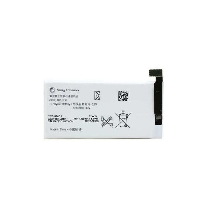MSPP2849 CoreParts Battery for Sony Mobile 4.68Wh Li-ion 3.7V 1265mAh Xperia Go ST27i ST27I Sony Mobile Xperia Go ST27