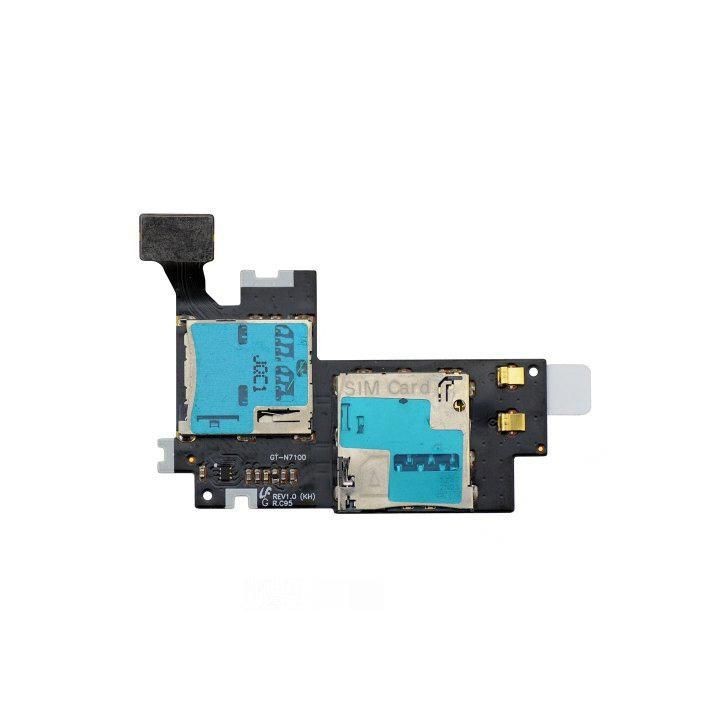 MSPP70224 CoreParts Samsung Galaxy Note 2 N7100 SIM Card and SD Card Reader Slot Samsung Galaxy (Mobilephone) Note 2 5.5" (GT-N7