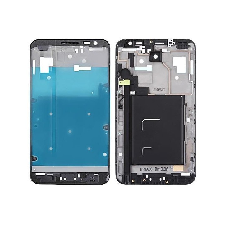 MSPP71194 CoreParts Samsung Galaxy Note GT-I9220 Front Frame Black Samsung Galaxy (Mobilephone) Note (GT-i9220)