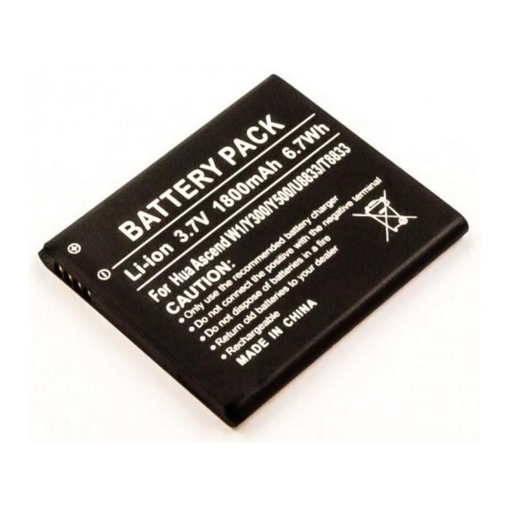 MOBX-HU-BAT0014 CoreParts Battery for Huawei Mobile 6.66Wh Li-ion 3.7V 1800mAh, Ascend W1 HB5V1, HB5V1HV Huawei Mobile Ascend W1