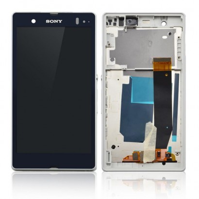 MSPP70028 CoreParts Sony Xperia Z L36h LCD Screen and Digitizer with Front Frame Assembly White...