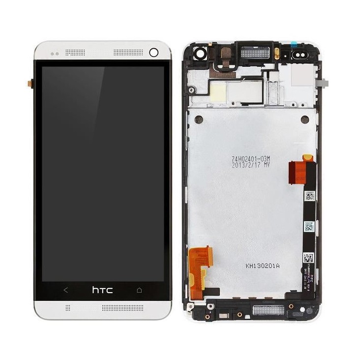 MSPP71684 CoreParts HTC One LCD Screen and Digitizer with Front Frame Assembly White HTC Mobile One
