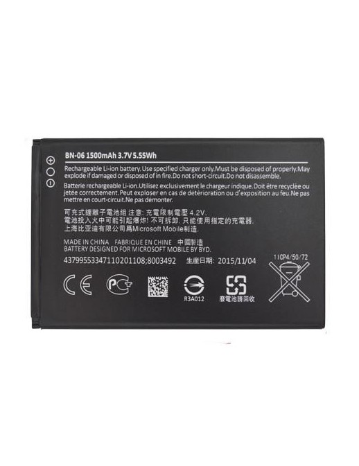 MSPP73411 MSPP73411 CoreParts Battery for Microsoft Mobile 5.55Wh Li-ion 3.7V 1500mAh, Microsoft Lumia 430 Dual SIM BN-06 Mic...