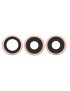 MOBX-IP12PROMAX-23 MOBX-IP12PROMAX-23 CoreParts Apple iPhone 12 Pro Max Rear Camera Holder with Lens (3pcs/set) - Gold iPhone...