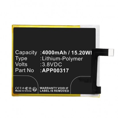 MBXMP-BA1732 MBXMP-BA1732 CoreParts Battery for CAT, CATERPILLAR Mobile, SmartPhone 15.20Wh Li-Polymer 3.8V 4000mAh Black for...