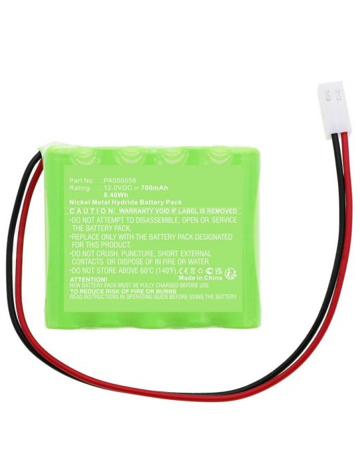 MBXSMH-BA017 CoreParts Battery for Roma Smart Home 8.40Wh Ni-MH 12.0V 700mAh Green for Roma Rollladen 4508470 PA000558