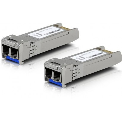 UACC-OM-SM-10G-D-2 UACC-OM-SM-10G-D-2 Ubiquiti UFiber SFP Single-Mode Fiber Module, 10 Gbps, 10km Distance, 2-pack Silver