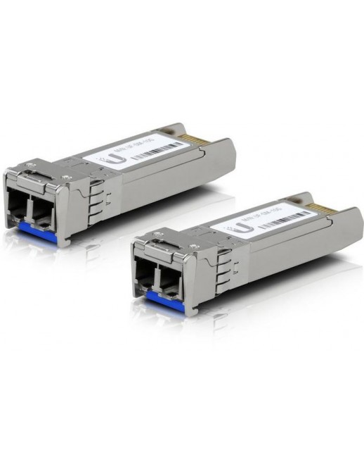 UACC-OM-SM-10G-D-2 UACC-OM-SM-10G-D-2 Ubiquiti UFiber SFP Single-Mode Fiber Module, 10 Gbps, 10km Distance, 2-pack Silver