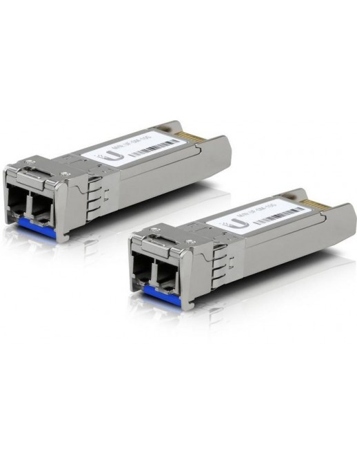 UACC-OM-SM-10G-D-2 Ubiquiti UFiber SFP+ Single-Mode Fiber Module, 10 Gbps, 10km Distance, 2-pack