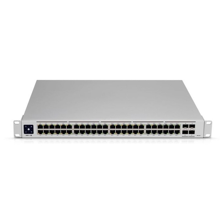 USW-PRO-48 Ubiquiti 48x Gigabit Ethernet, 4x 10G SFP+, L2/L3, 1.3" Touch, 176Gbps, 60W 827894