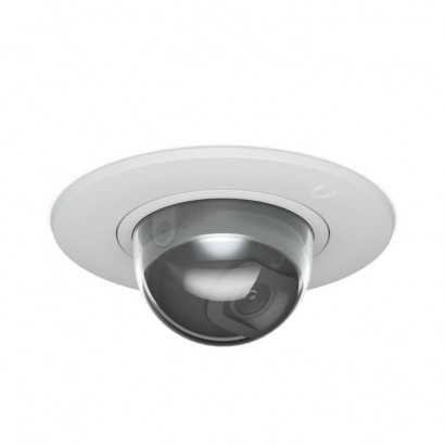 UACC-G5-DOME-ULTRA-FM-W Ubiquiti Flush mount accessory for installing G5 Dome Ultra in a wall or ceiling with an impressively lo