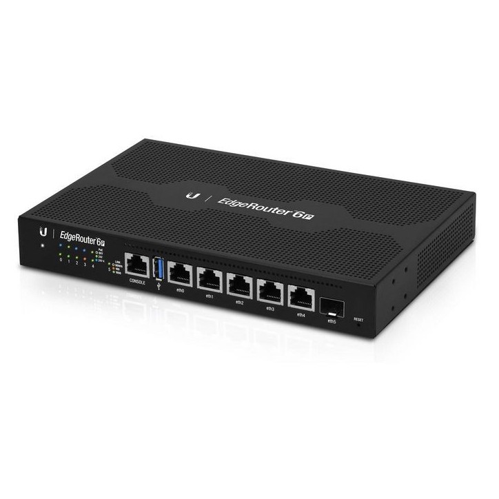 ER-6P Ubiquiti 6x Gigabit LAN (5x PoE), SFP Gigabit, USB 3.0, Quad-Core 1GHz, 1GB DDR3, 4GB eMMC, 24V PoE 767305