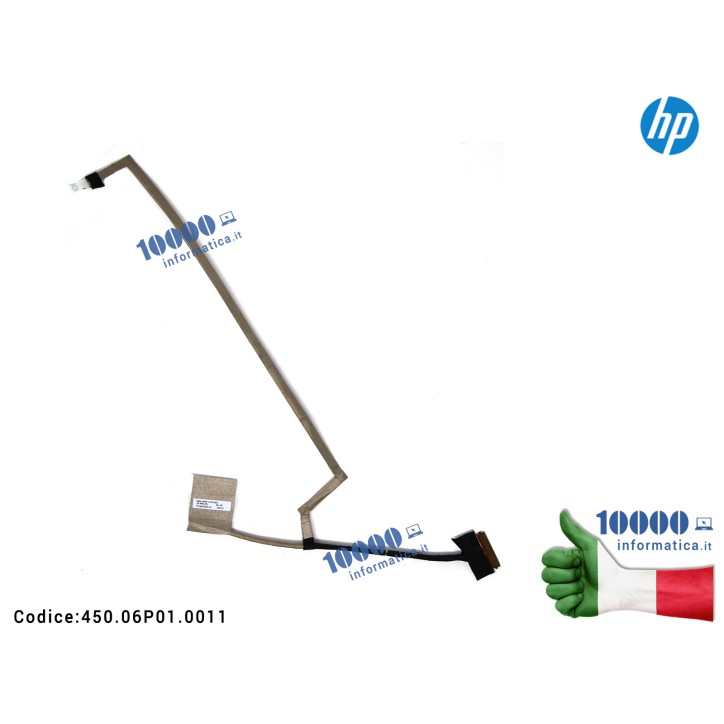 Cavo Flat LCD HP Pavilion X360 15-BK 15-BK000 Envy X360 15-BK 15-W 15T-W M6-W 15T-BK (30 PIN) 808240-001 450.06P01.0011 450.06P01.0001 450.04808.0001 450.04808.1001