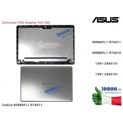 90NB0FL1-R7A011 Scocca Cover LCD Asus M580 X580V N580 N580GD X580 X580VD Gold N580VD N580G N580V Cover LCD + Cerniere ASUS Vi...