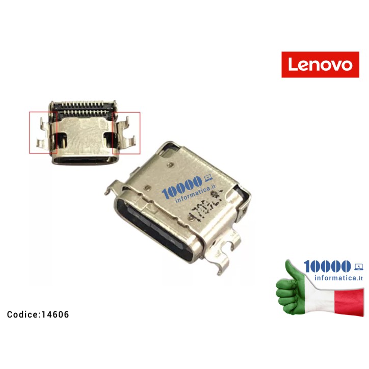 Connettore DC Power Jack LENOVO Yoga 720-13IKB (80X6) (81C3) 720S-14IKB (80XC) (81BD) K42-80 V720 Type-C USB-C