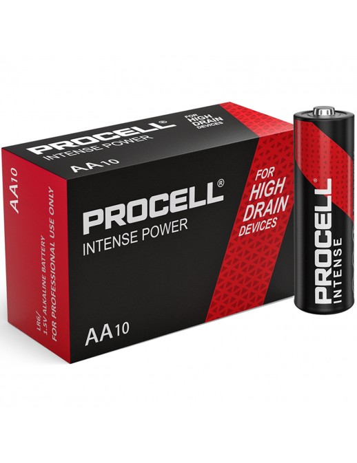 AA10-INTENSE Duracell Procell Intense Power 10 Batterie AA Stilo LR6 1.5V