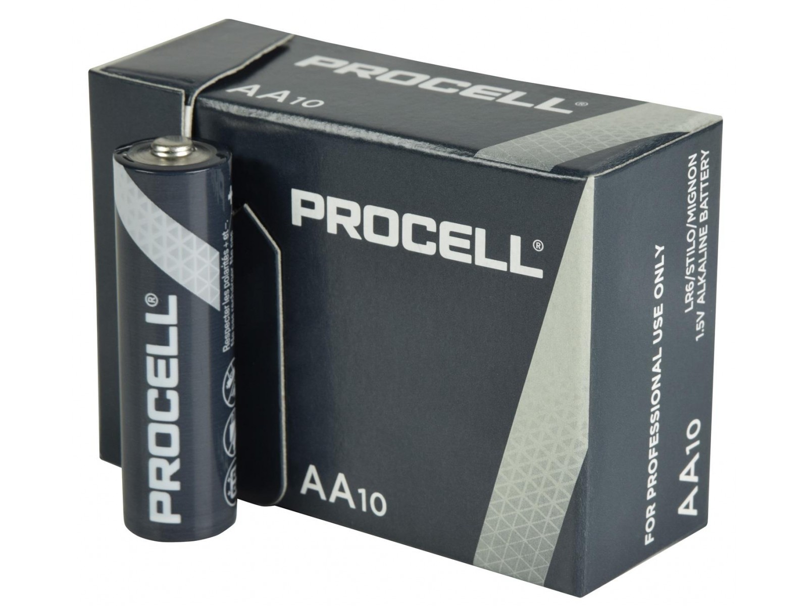 AA10-PROCELL Duracell Procell 10 Batterie AA Stilo LR6 1.5V AA10-PROCELL Duracell Procell 10 Batterie AA Stilo LR6 1.5V