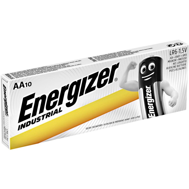 AA10-ENER Energizer Industrial 10 Batterie AA Stilo LR6 1.5V