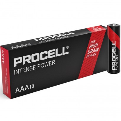 AAA10-INTENSE AAA10-INTENSE Duracell Procell Intense Power 10 Batterie AAA Ministilo LR03 1.5V Features XBT