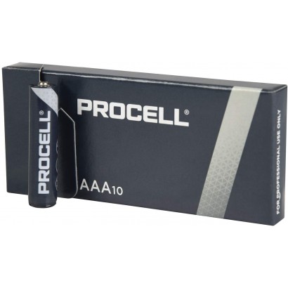 AAA10-PROCELL AAA10-PROCELL Duracell Procell 10 Batterie AAA Ministilo LR03 1.5V Features XBT