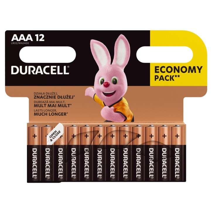 AAA12-DURACELL Duracell Alkaline 12 Batterie AAA Ministilo LR03 1.5V