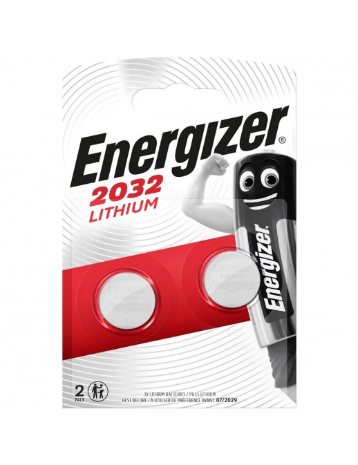 CR2032-2PZ-ENER Energizer 2 Batterie Tampone Al Litio CR 2032 3V