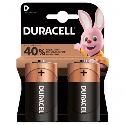 D2-DURACELL-2PZ D2-DURACELL-2PZ Duracell 2 Batterie Tipo D Torcia LR20 1.5V Features XBT