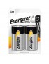 D2-ENERGIZER-2PZ Energizer 2 Batterie Tipo D Torcia LR20 1.5V