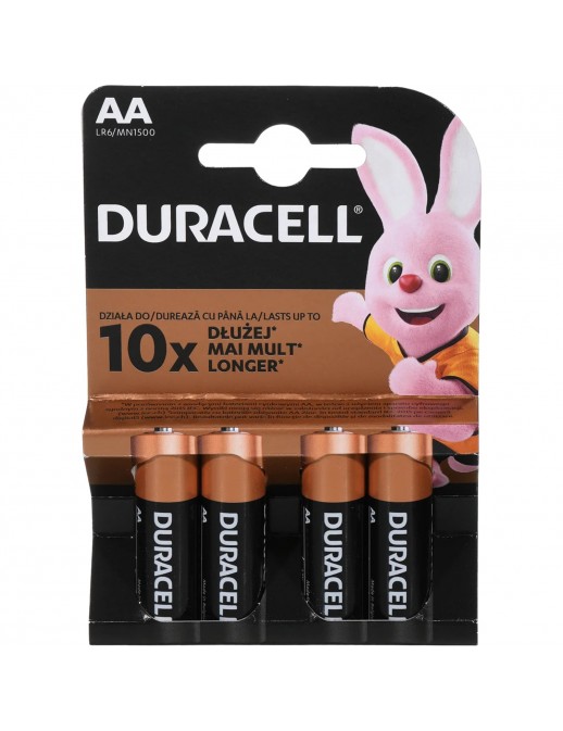 Duracell Alkaline 4 Batterie AA Stilo LR6 1.5V